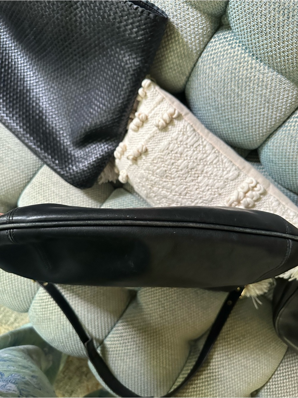 Coach Black Leather Hobo Shoulder Bag - Picture 6 of 8